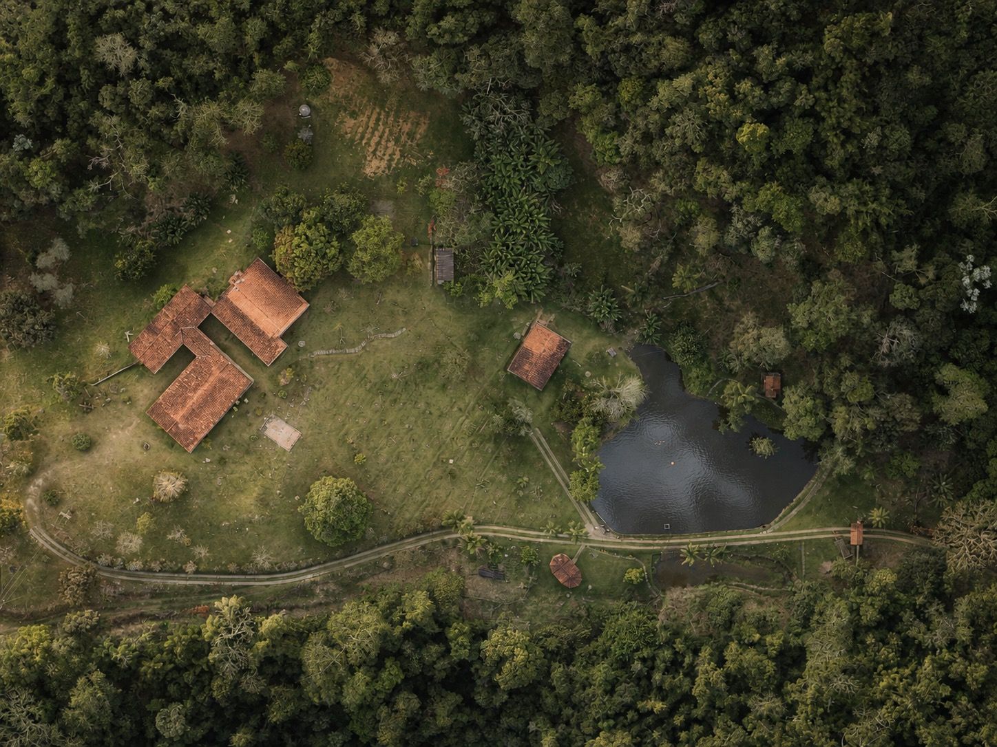 Vista aérea do Sítio Serra Serena