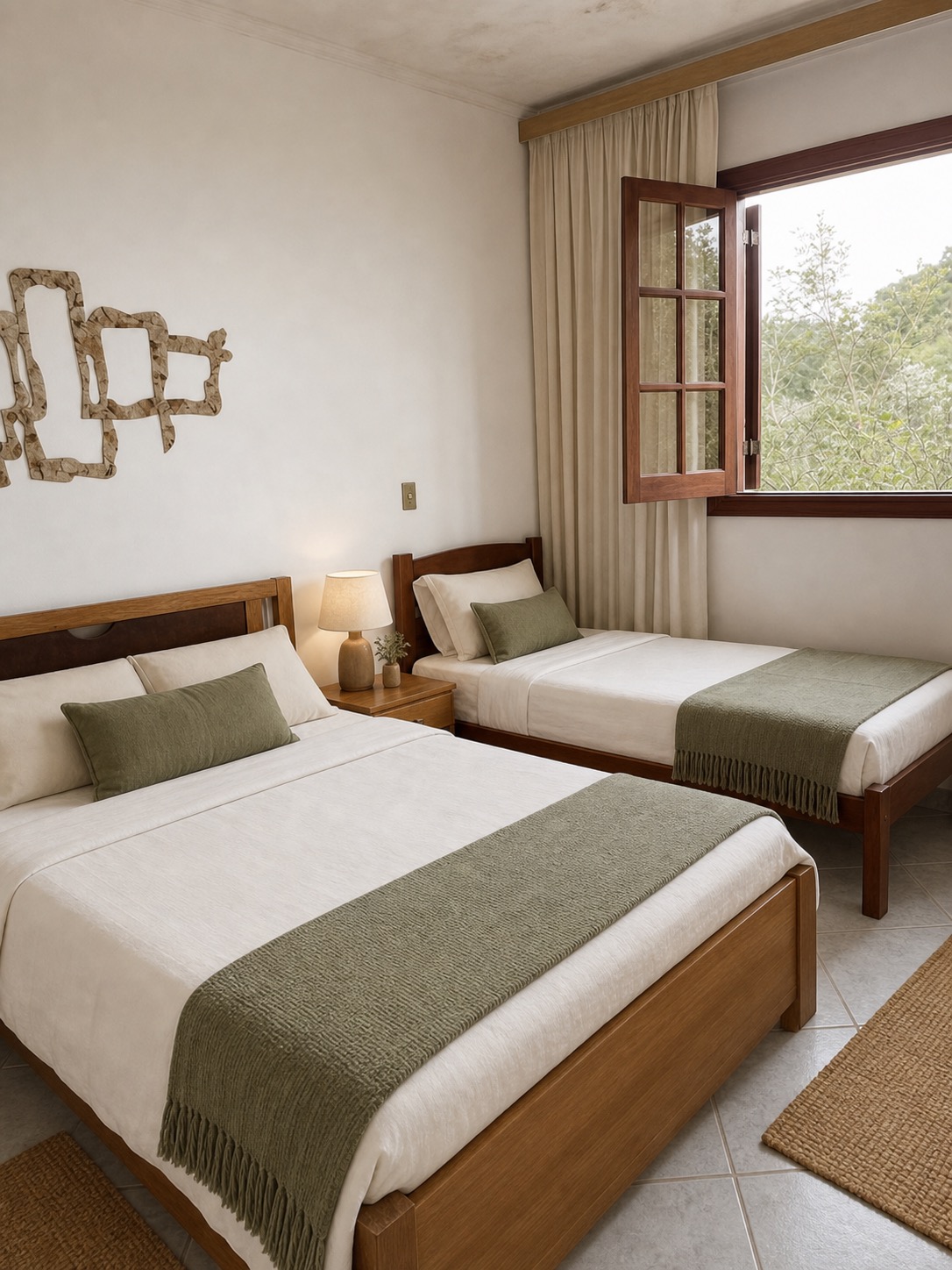 Suíte 3 Casal+1: cama de casal e cama de solteiro